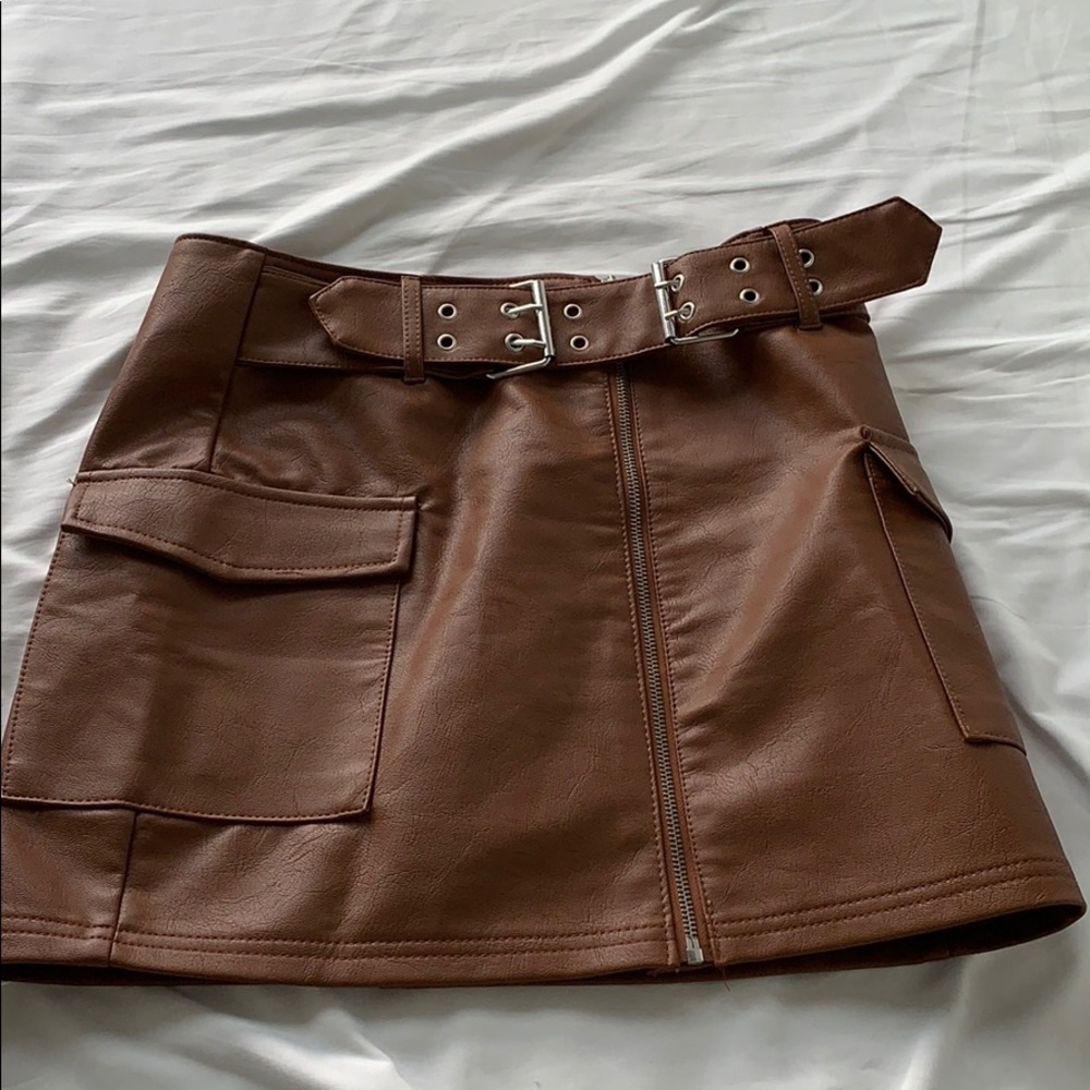 Leather skirt